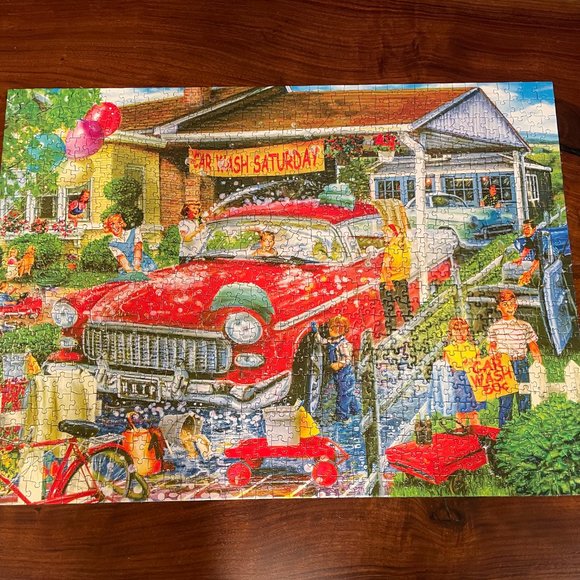 Kodak 1000 piece Puzzle Car Wash Saturday - Picture 2 of 5